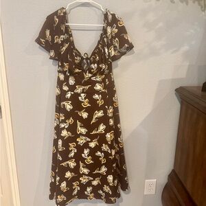 Unique Vintage- Retro Floral Dress 3X